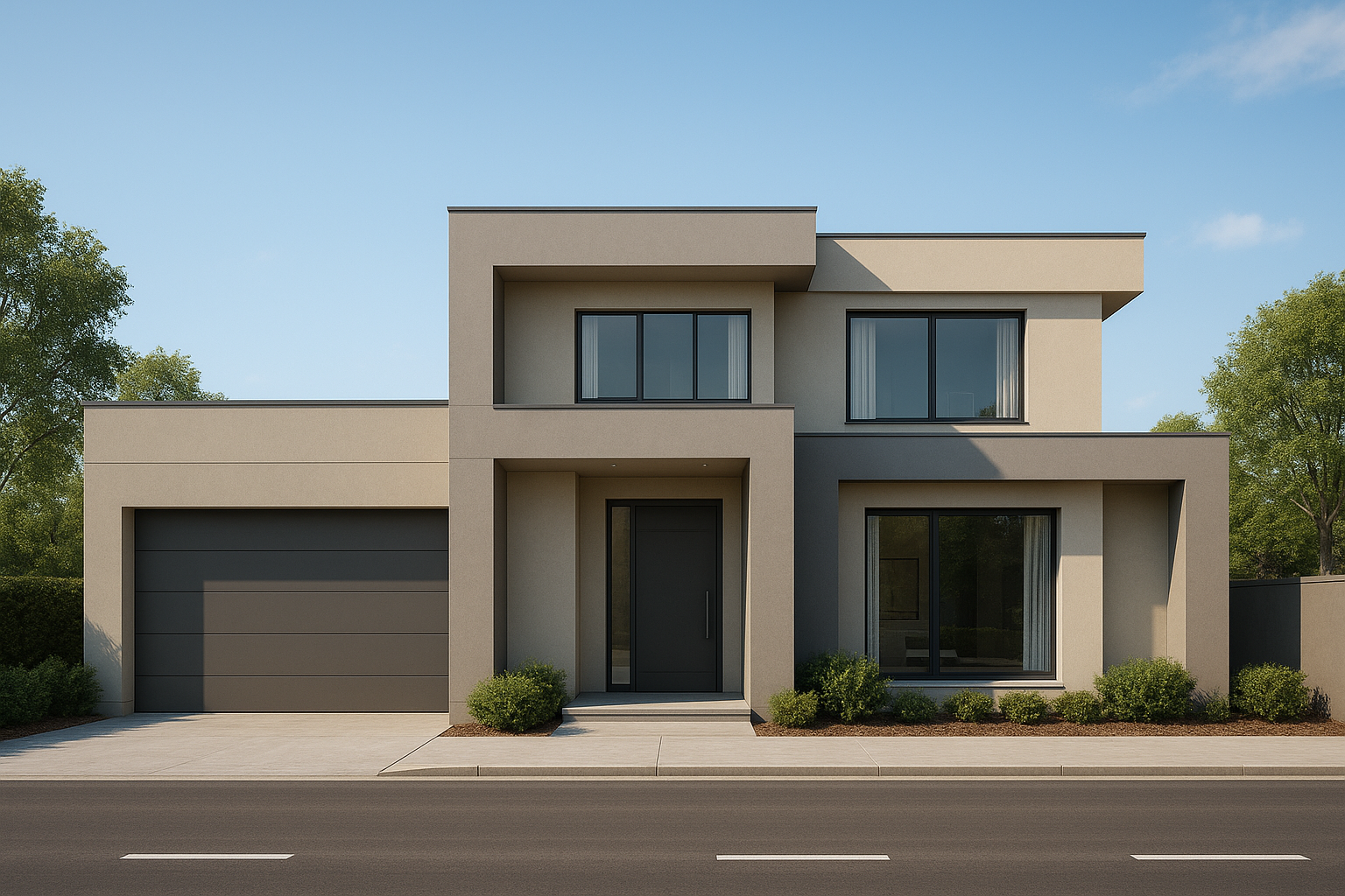 Modern Two-Story Luxury Bungalow with Urban Elegance.