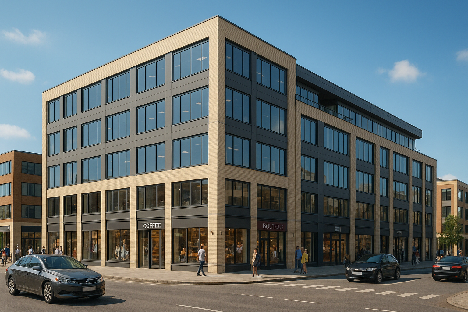 Contemporary Urban Commercial Building.