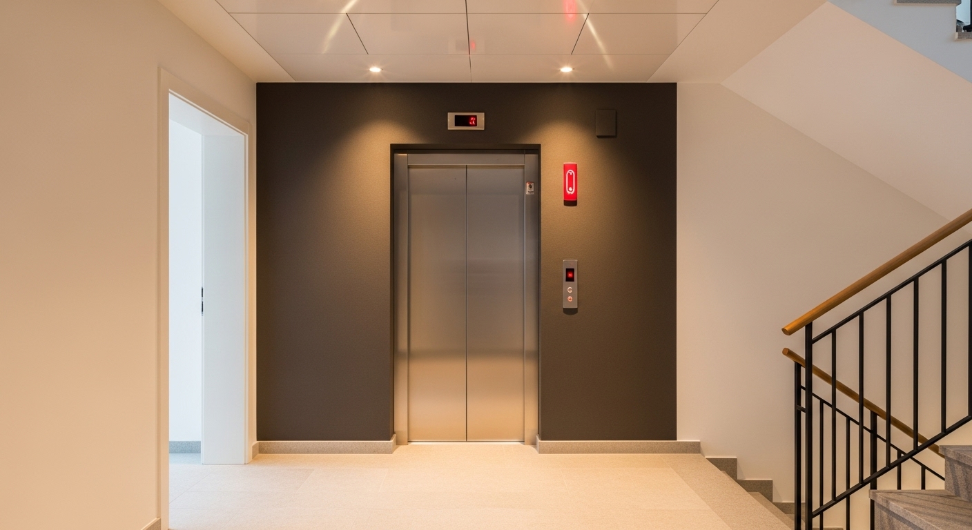Contemporary Residential Elevator with Minimalist Design